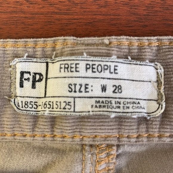 Free People High-Rise Cords Skinny EUC - Picture 6 of 7